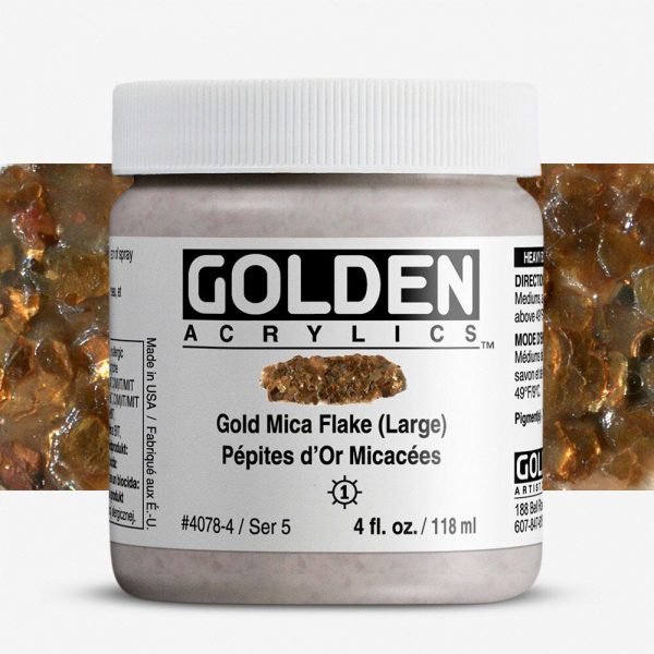 Golden - Heavy Body Iridescent - Acrylverf - Pot 119Ml - Goud (Grof)