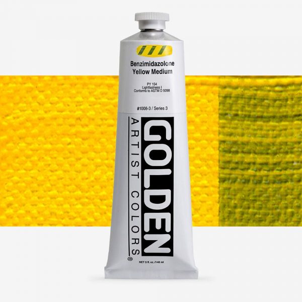 Golden - Heavy Body - Acrylverf - Tube 150Ml - Serie 3 - Benzimidazool Geel Medium