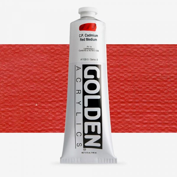 Golden - Heavy Body - Acrylverf - Tube 150Ml - Serie 9 - Cadmiumrood Middel