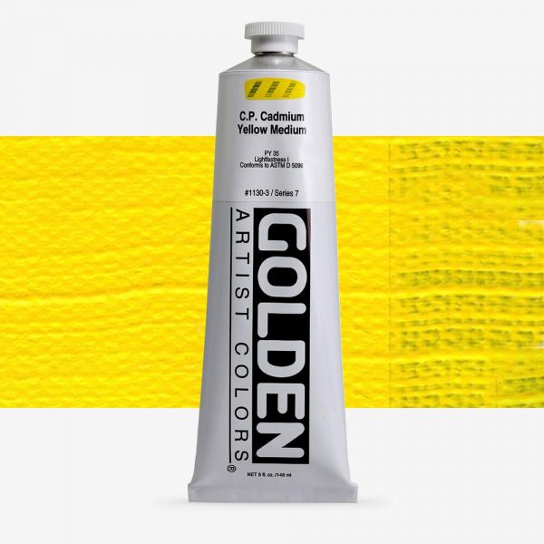 Golden - Heavy Body - Acrylverf - Tube 150Ml - Serie 7 - Cadmiumgeel Middel