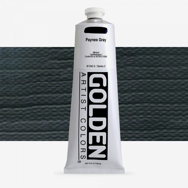 Golden - Heavy Body - Acrylverf - Tube 150Ml - Serie 2 - Paynesgrijs