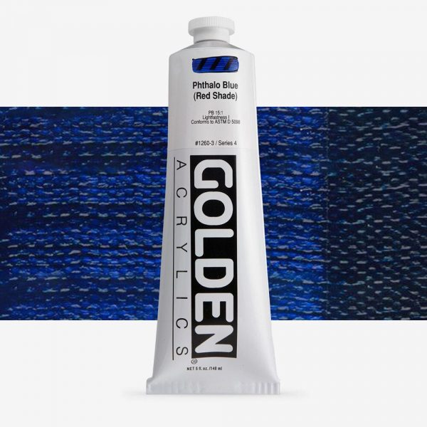 Golden - Heavy Body - Acrylverf - Tube 150Ml - Serie 4 - Phtaloblauw Roodachtig