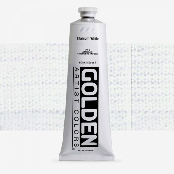 Golden - Heavy Body - Acrylverf - Tube 150Ml - Serie 1 - Titaanwit