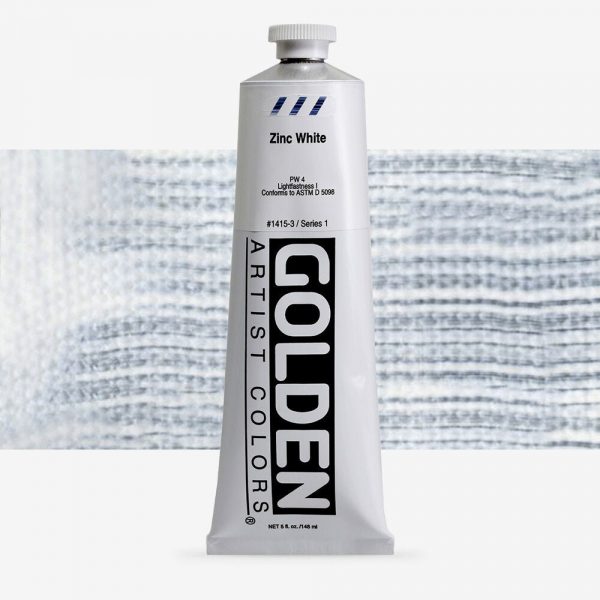 Golden - Heavy Body - Acrylverf - Tube 150Ml - Serie 1 - Zinkwit