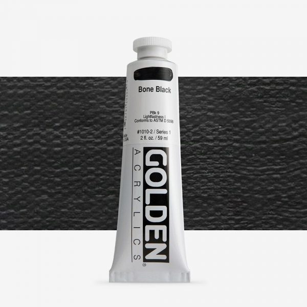 Golden - Heavy Body - Acrylverf - Tube 60Ml - Serie 1 - Beenzwart