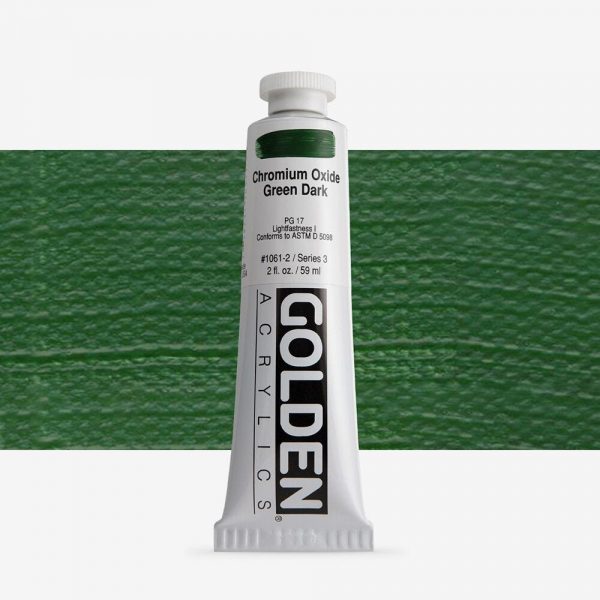 Golden - Heavy Body - Acrylverf - Tube 60Ml - Serie 3 - Chroomoxyde Groen Donker