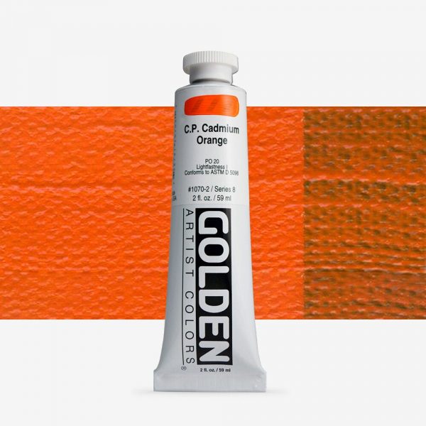 Golden - Heavy Body - Acrylverf - Tube 60Ml - Serie 8 - Cadmiumoranje