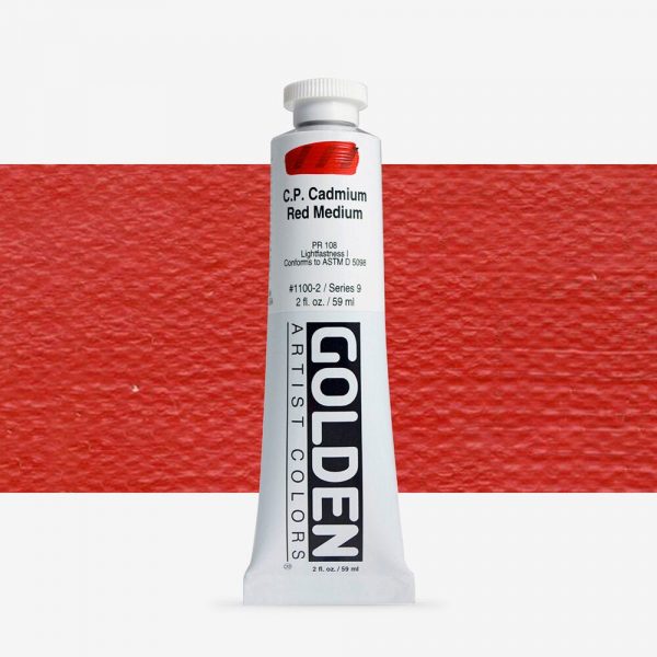 Golden - Heavy Body - Acrylverf - Tube 60Ml - Serie 9 - Cadmiumrood Middel