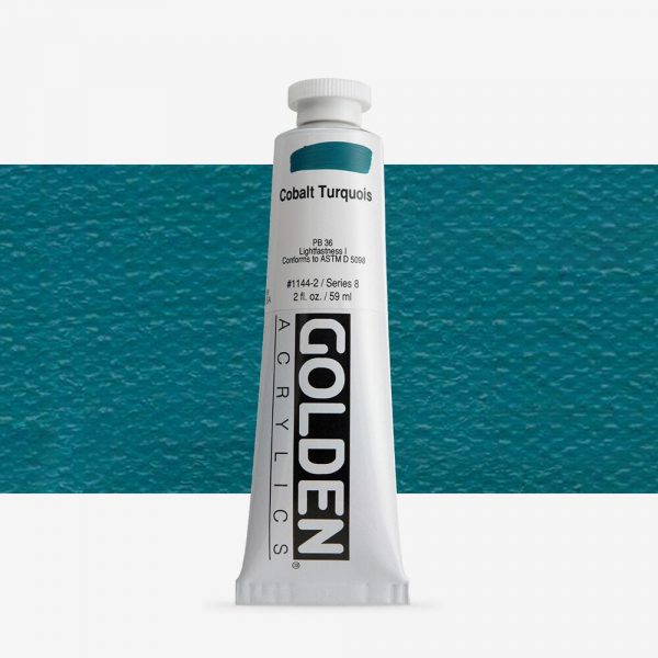 Golden - Heavy Body - Acrylverf - Tube 60Ml - Serie 8 - Kobalt Turkoois