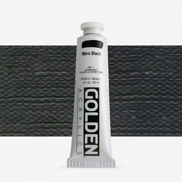 Golden - Heavy Body - Acrylverf - Tube 60Ml - Serie 1 - Marszwart