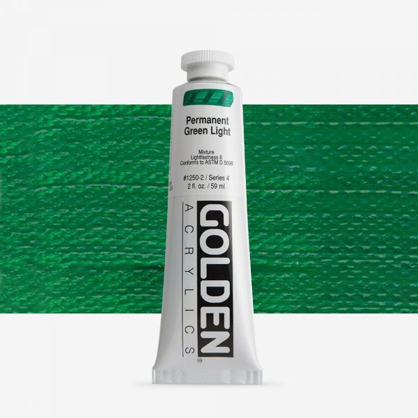 Golden - Heavy Body - Acrylverf - Tube 60Ml - Serie 4 - Permanentgroen Licht