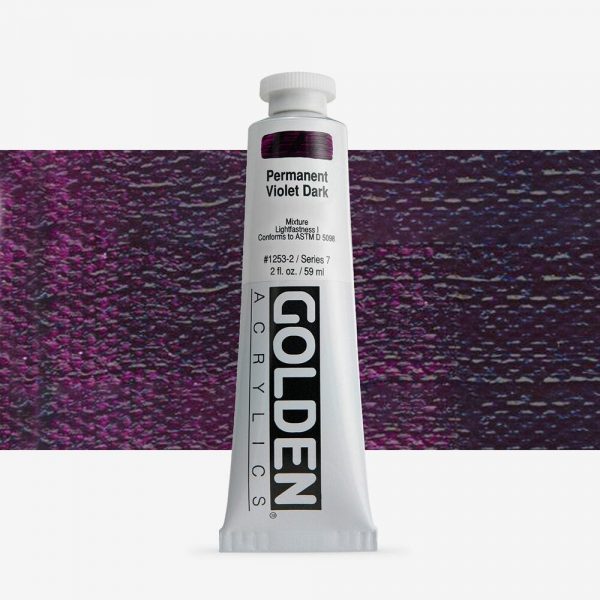 Golden - Heavy Body - Acrylverf - Tube 60Ml - Serie 7 - Permanentviolet Donker