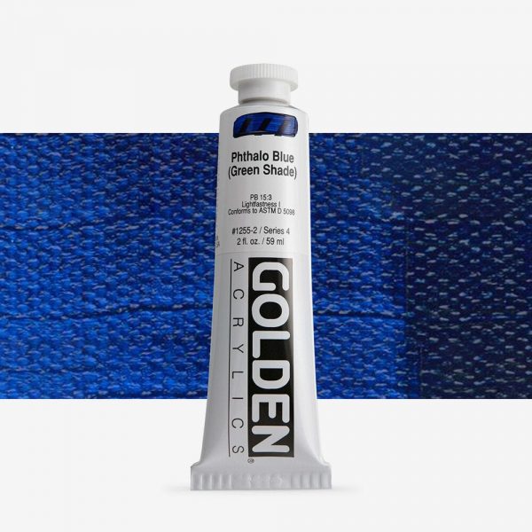 Golden - Heavy Body - Acrylverf - Tube 60Ml - Serie 4 - Phtaloblauw Groenachtig