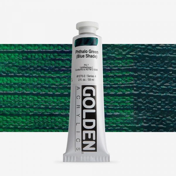 Golden - Heavy Body - Acrylverf - Tube 60Ml - Serie 4 - Phtalogroen Blauwachtig