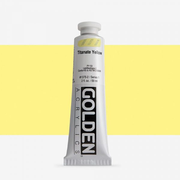 Golden - Heavy Body - Acrylverf - Tube 60Ml - Serie 1 - Titanaatgeel