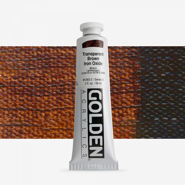 Golden - Heavy Body - Acrylverf - Tube 60Ml - Serie 3 - Ijzeroxyde Bruin Transparant