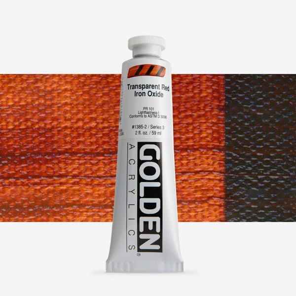 Golden - Heavy Body - Acrylverf - Tube 60Ml - Serie 3 - Ijzeroxydrood Transparant