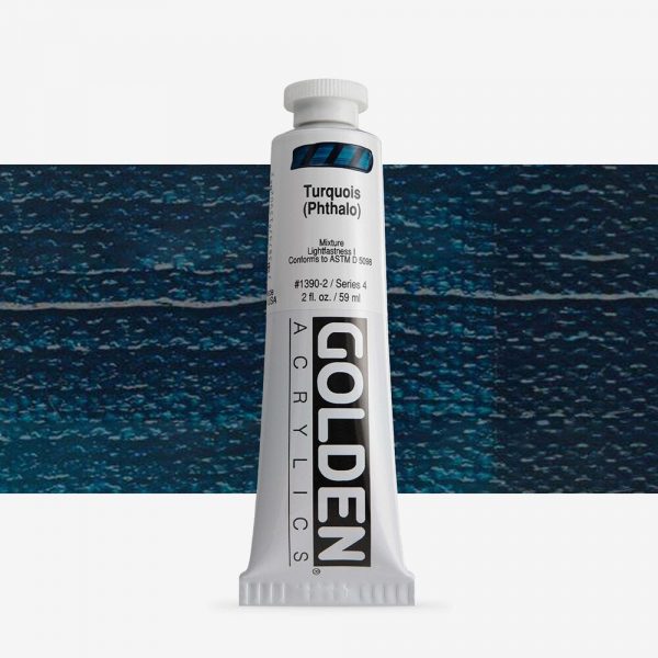 Golden - Heavy Body - Acrylverf - Tube 60Ml - Serie 4 - Turkoois (Phtalo)