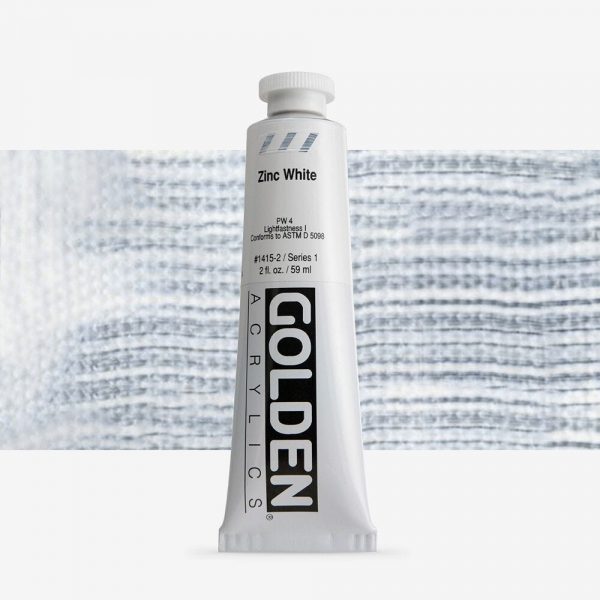 Golden - Heavy Body - Acrylverf - Tube 60Ml - Serie 1 - Zinkwit