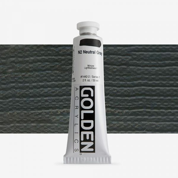 Golden - Heavy Body - Acrylverf - Tube 60Ml - Serie 1 - Neutraalgrijs 2