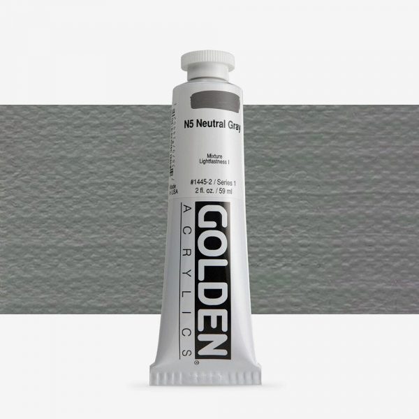 Golden - Heavy Body - Acrylverf - Tube 60Ml - Serie 1 - Neutraalgrijs 5