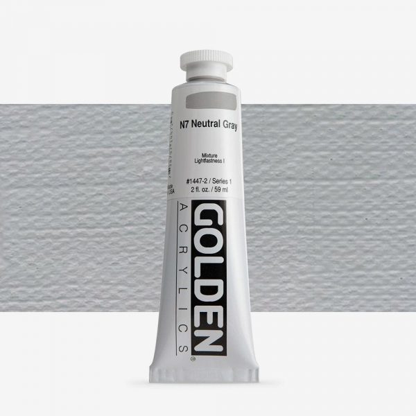 Golden - Heavy Body - Acrylverf - Tube 60Ml - Serie 1 - Neutraalgrijs 7