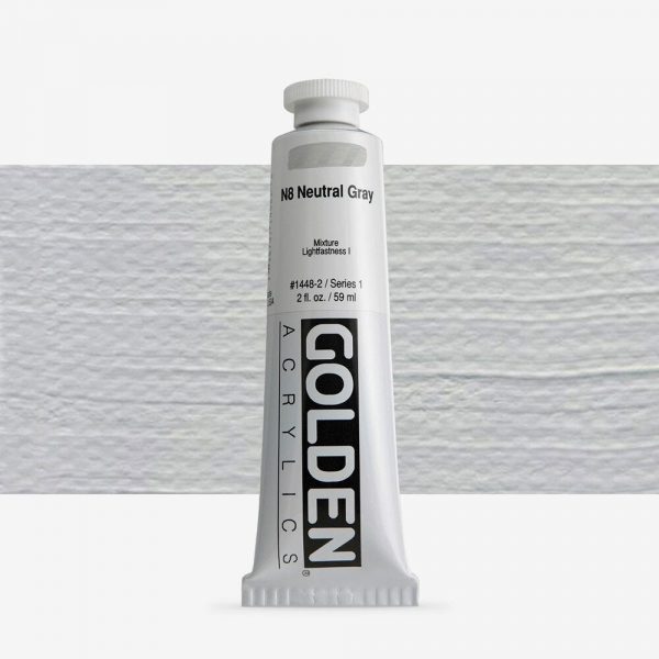 Golden - Heavy Body - Acrylverf - Tube 60Ml - Serie 1 - Neutraalgrijs 8