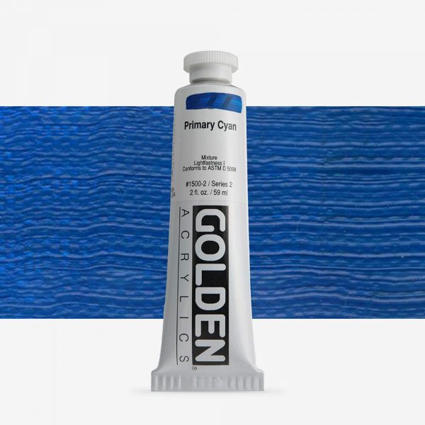 Golden - Heavy Body - Acrylverf - Tube 60Ml - Serie 2 - Primair Cyaan