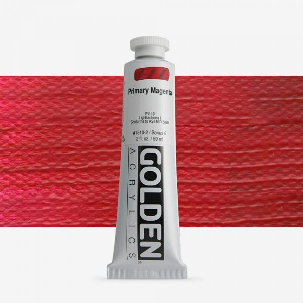 Golden - Heavy Body - Acrylverf - Tube 60Ml - Serie 6 - Primair Magenta