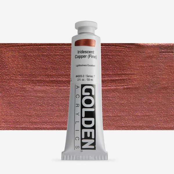 Golden - Heavy Body Iridescent - Acrylverf - Tube 60Ml - Serie 7 - Iris. Koper (Fijn)