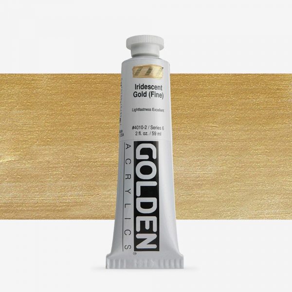 Golden - Heavy Body Iridescent - Acrylverf - Tube 60Ml - Serie 6 - Iris. Goud (Fijn)