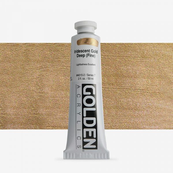 Golden - Heavy Body Iridescent - Acrylverf - Tube 60Ml - Serie 7 - Iris. Goud Donker (Fijn)