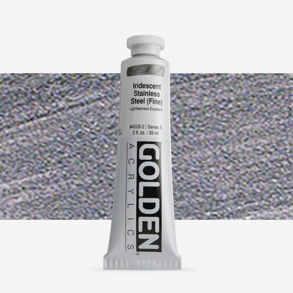 Golden - Heavy Body Iridescent - Acrylverf - Tube 60Ml - Serie 5 - Iris. Roestvrijstaal (Fijn)