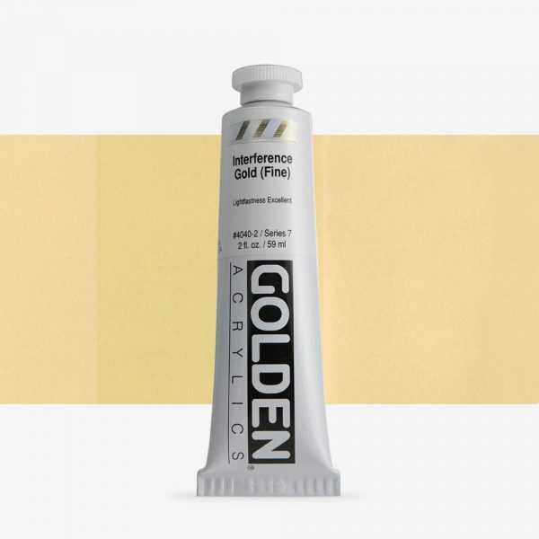 Golden - Heavy Body Interfererence - Acrylverf - Tube 60Ml - Serie 7 - Int. Goud (Fijn)