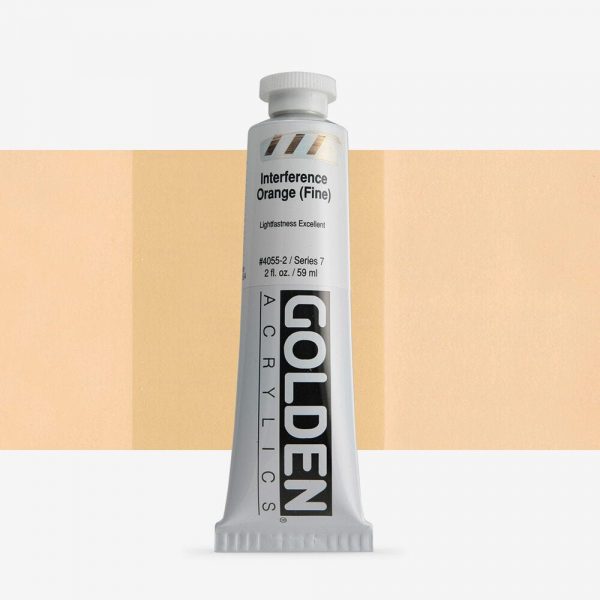 Golden - Heavy Body Interfererence - Acrylverf - Tube 60Ml - Serie 7 - Int. Oranje (Fijn)