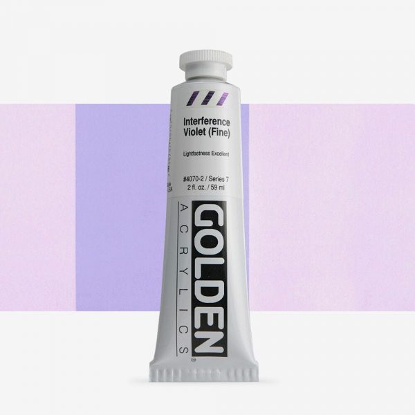 Golden - Heavy Body Interfererence - Acrylverf - Tube 60Ml - Serie 7 - Int. Violet (Fijn)