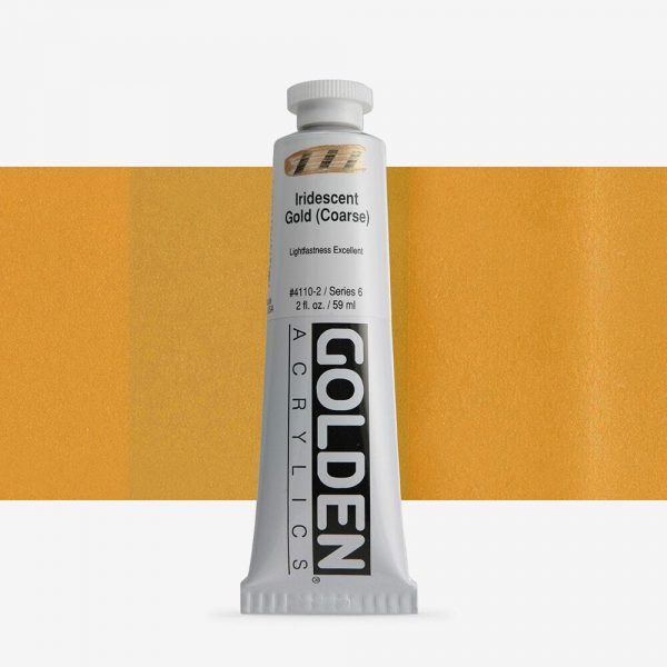 Golden - Heavy Body Iridescent - Acrylverf - Tube 60Ml - Serie 6 - Iris. Goud (Grof)