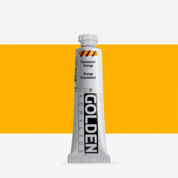 Golden - Heavy Body Fluo - Acrylverf - Tube 60Ml - Serie 5 - Fluo Oranje