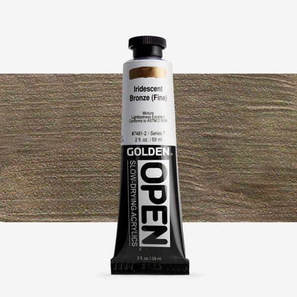 Golden - Open Iridescent - Acrylverf - Tube 60Ml - Serie 7 - Iris. Brons (Fijn)