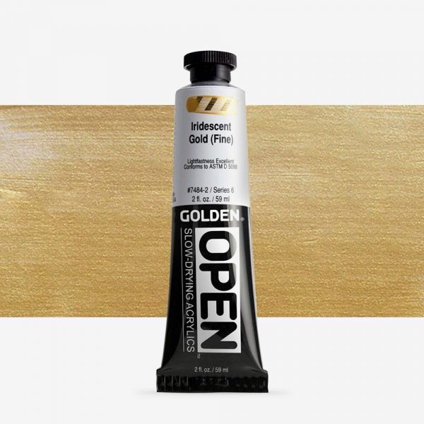 Golden - Open Iridescent - Acrylverf - Tube 60Ml - Serie 6 - Iris. Goud (Fijn)