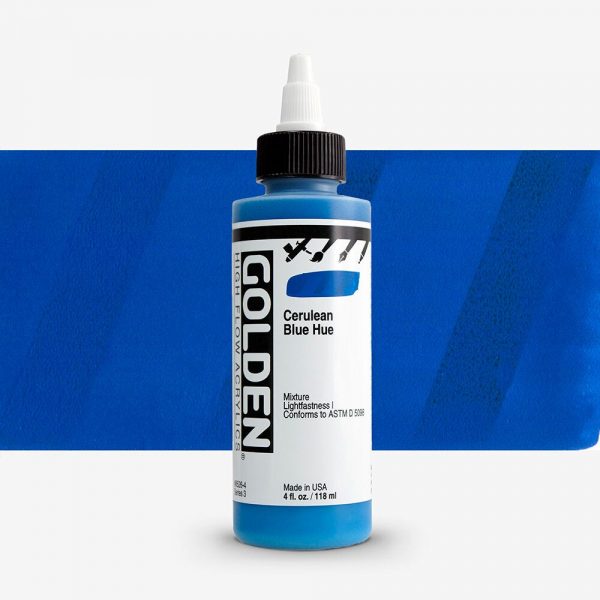 Golden - High Flow Acrylic - Acrylinkt - Flacon 119Ml - Serie 3 - Ceruleum Blauw Tint