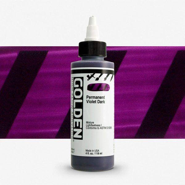 Golden - High Flow Acrylic - Acrylinkt - Flacon 119Ml - Serie 7 - Permanent Violet Donker