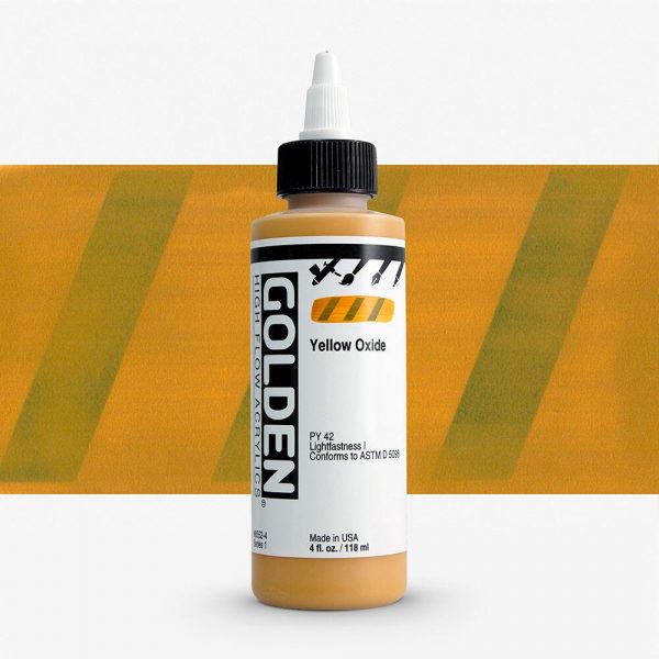 Golden - High Flow Acrylic - Acrylinkt - Flacon 119Ml - Serie 1 - Oxyde Geel