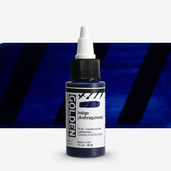 Golden - High Flow Acrylic - Acrylinkt - Flacon 30Ml - Serie 7 - Anthraquinone Indigo