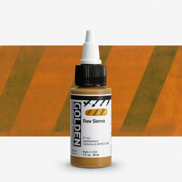 Golden - High Flow Acrylic - Acrylinkt - Flacon 30Ml - Serie 1 - Sienna Naturel