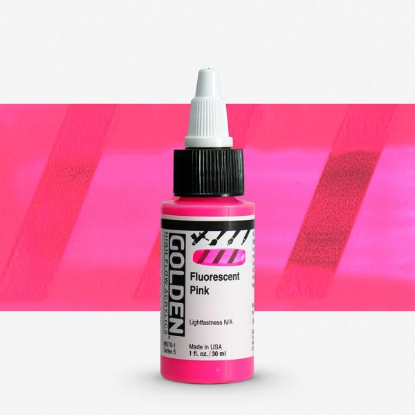 Golden - High Flow Acrylic - Acrylinkt - Flacon 30Ml - Serie 5 - Rose Fluo