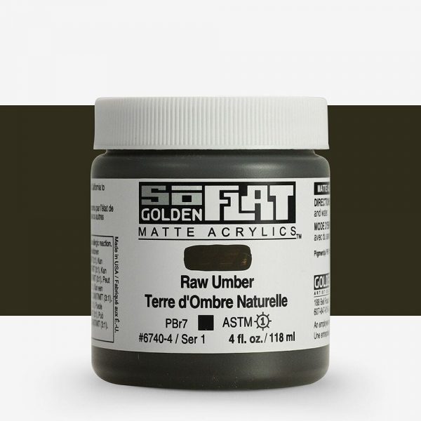 Golden - Soflat Matte - Acrylverf - Pot 119Ml - Serie 1 - Omber Naturel