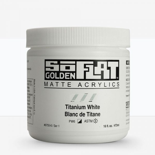 Golden - Soflat Acryl 473Ml Titaanwit