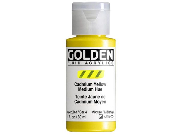 Golden - Acrylverf - Flacon 30Ml - Serie 4 - Cadmium Geel Middel Imit.