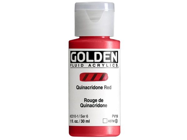 Golden - Acrylverf - Flacon 30Ml - Serie 6 - Quinacridone Rood